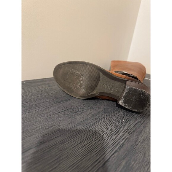 Vince Camuto Tall Valero Riding Boots Cognac Brown Leather 7.5 - Picture 10 of 11